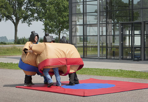 Koop opblaasbare tweelingsumo pakken voor zowel jong als oud. Bestel opblaasbare sumo pakken online bij JB Inflatables Nederland