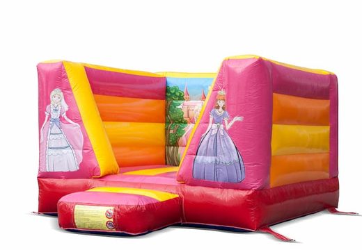 Klein open springkussen bestellen in prinses thema voor kinderen. Koop springkussens online bij JB Inflatables Nederland