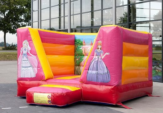 Klein open springkussen kopen in prinses thema voor kinderen. Bestel springkussens online bij JB Inflatables Nederland