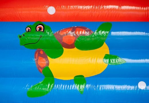 Groot overdekt springkussen kopen in thema clownvis nemo voor kinderen. Bestel springkussens online bij JB Inflatables Nederland 