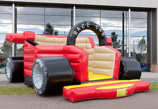 F1 auto super springkussen kopen voor kinderen. Koop springkussens online bij JB Inflatables Nederland