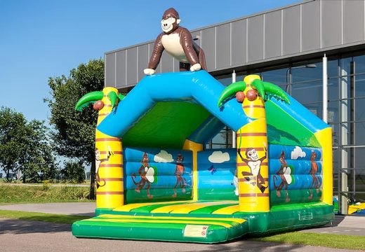 Super springkussen overdekt kopen in jungle thema voor kinderen. Koop springkussen online bij JB Inflatables Nederland
