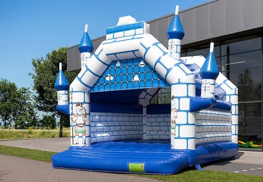 Super springkussen overdekt kopen in kasteel thema voor kinderen. Koop springkussen online bij JB Inflatables Nederland