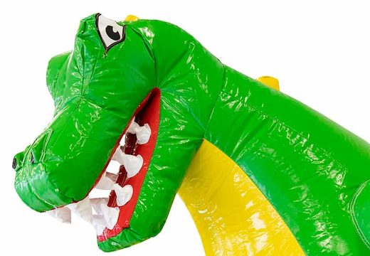 Klein opblaasbare luchtkussen met glijbaan in dinosaurus thema kopen voor kinderen. Bestel opblaasbare luchtkussens online bij JB Inflatables Nederland