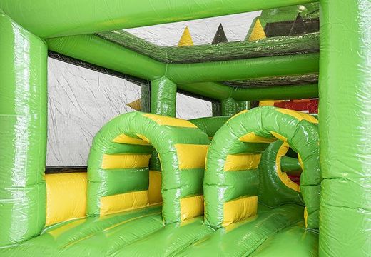 Krokodil opblaasbare 19m stormbaan met passende 3D objecten voor kids bestellen . Koop opblaasbare stormbanen nu online bij JB Inflatables Nederland