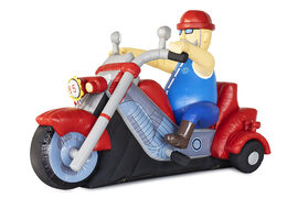 Abraham op Motor 2 productvergroting kopen. Bestel uw opblaasbare productvergrotingen nu online bij JB Inflatables Nederland