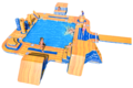 Waterplay opblaasbare objecten en banen voor in het water kopen