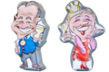 Sarah en Abraham opblaasbare poppen in 2d met leuke verassende prints erop kopen bij JB Inflatables