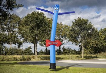 Opblaasbare 6m skytube party carwash met richtingspijl in het blauw online kopen bij JB Inflatables Nederland. Bestel inflatable airdancers in standaard kleuren en afmetingen direct online
