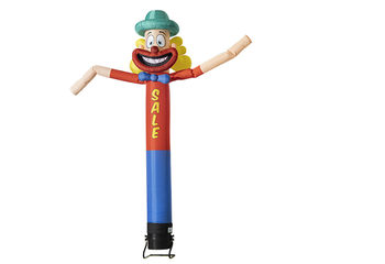Bestel een 5m skydancer party clown met sale tekst online bij JB Inflatables Nederland. Standaard opblaasbare skydancers & skytubes worden snel geleverd