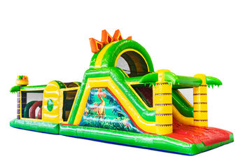 Stormbaan in thema Dino voor kids bestellen. Koop opblaasbare stormbanen nu online bij JB Inflatables Nederland