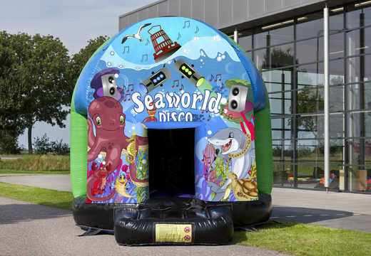 Te koop multi-thema 3,5m springkasteel in Seaworld thema voor kids. Bestel opblaasbare springkastelen bij JB Inflatables Nederland