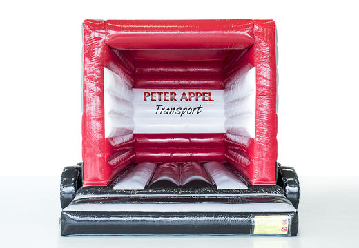 Maatwerk Peter Appel -  vrachtwagen springkussen geschikt voor promotionele doeleinden. Bestel op maat gemaakte luchtkussens bij JB Promotions Nederland