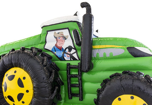 Bestel maatwerk mini run tractor strombaan voor zowel indoor als outdoor. Koop opblaasbare stormbanen nu online bij JB Inflatables Nederland