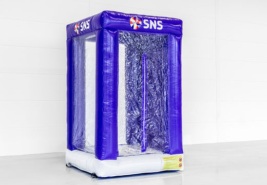 Koop opblaasbare cashmachine op maat gemaakt in thema SNS Bank. Bestel opblaasbare cashmachine nu online bij JB Promotions Nederland
