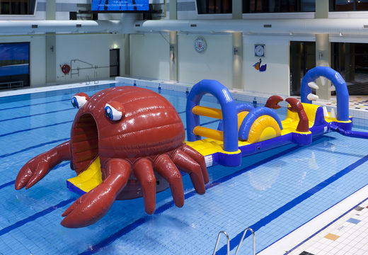 Spectaculaire Obstakel Run in thema krab met uitdagende obstakel objecten bestellen voor zowel jong als oud. Koop opblaasbare zwembadspelen nu online bij JB Inflatables Nederland 