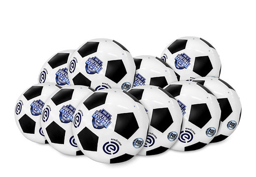 Koop een grote opblaasbare voetbal met een diamter van 3 meter met verschillende logo's en D-ringen. Bestel opblaasbare productvergrotingen online bij JB Inflatables Nederland 
