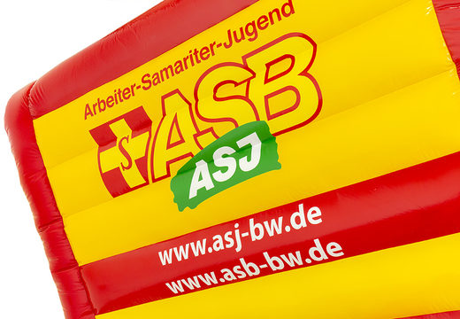 Maatwerk ASB- ziekenwagen springkussens zijn perfect voor promotionele doeleinden. Bestel op maat gemaakte luchtkussens bij JB Promotions Nederland