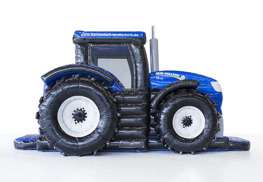 Maatwerk new holland tractor springkussens opblaasbaar bestellen bij JB Inflatables Nederland. Vraag nu gratis ontwerp aan voor opblaasbare luchtkussens in eigen huisstijl