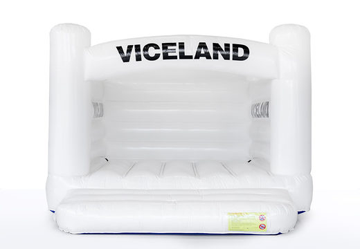 Koop gepersonaliseerde wit Viceland - H frame reclame springkussen voor evenementen bij JB Inflatables Nederland. Promotionele springkastelen in alle soorten en maten razendsnel op maat gemaakt