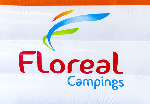 Koop online Floreal Campings - a frame springkussen op maat bij JB Promotions Nederland. Vraag nu gratis ontwerp aan voor opblaasbare luchtkussens in eigen huisstijl