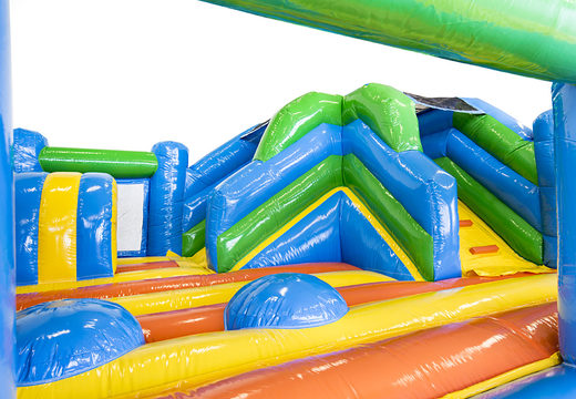 Opblaasbare PCBO - speeleiland met obstakels springkussens bestellen bij JB Inflatables Nederland. Vraag nu gratis ontwerp aan voor opblaasbare luchtkussens in eigen huisstijl