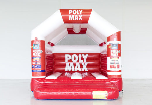 Koop maatwerk opblaasbare Polymax - a frame springkussen in verschillende soorten en maten. Promotionele springkussens in alle soorten en maten gemaakt bij JB Promotions Nederland