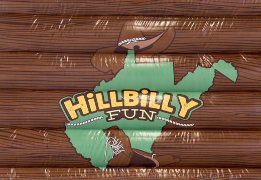 Inflatable Hilly Billy Fun arena in thema IPS voor zowel indoor als outdoor bestellen. Koop opblaasbare stormbanen nu online bij JB Promotions Nederland