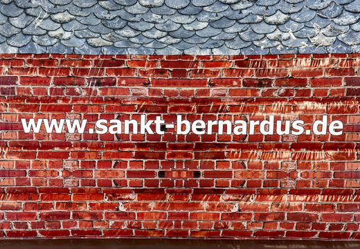 Maatwerk  Sank Bernardus - kerk springkussen bestellen bij JB Promotions.  Bestel op maat gemaakte luchtkussens bij JB Promotions Nederland