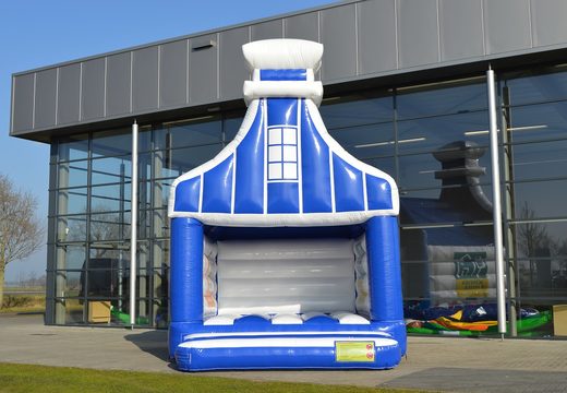 Koop gepersonaliseerde Hypotheek shop - Zaans huisje springkussen bij JB Inflatables Nederland. Vraag nu gratis ontwerp aan voor opblaasbare luchtkussens in eigen huisstijl