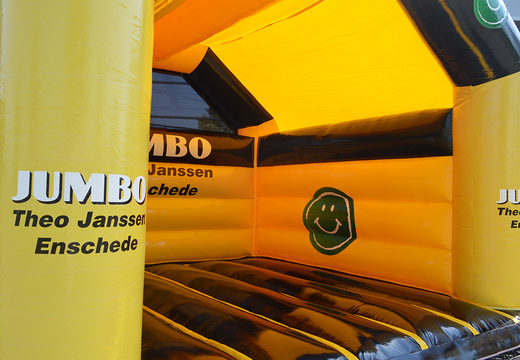 Bestel nu op maat gemaakte JUMBO multifun springkussen met glijbaan bij JB Promotions Nederland. Promotionele springkussens in alle soorten, maten en kleuren razendsnel op maat gemaakt
