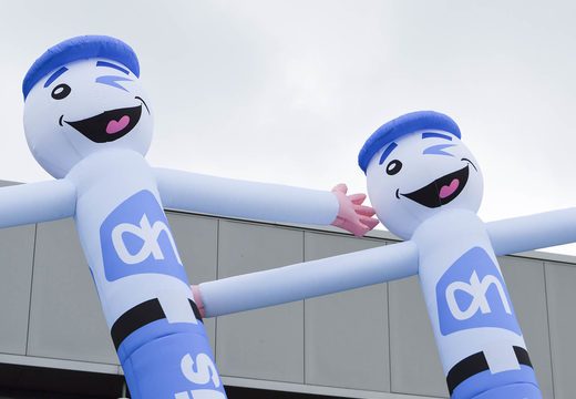 Gepersonaliseerde Albert Heijn 3D skydancers met een ludieke knipoog laten maken bij JB Promotions Nederland. Promotionele inflatable tubes in alle soorten en maten razendsnel op maat gemaakt