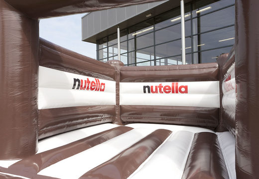 Bestel nu online Nutella H-frame springkussen bij JB Promotions Nederland. Koop nu op maat gemaakt opblaasbare promotionele springkussens online bij JB Inflatables