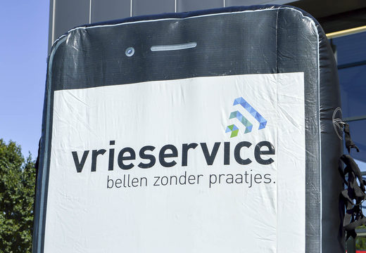 Grote Vrieservice iPhone blikvanger kopen. Haal uw inflatable productvergroting online bij JB Inflatables Nederland 