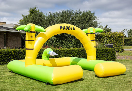 Opblaasbaar groot bubble park in thema Jungle kopen voor kids. Bestel opblaasbare springkussens bij JB Inflatables Nederland