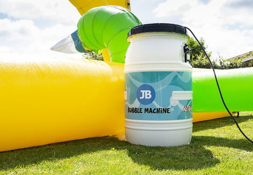 Open Bubble park Jungle met een schuimkraan te gebruiken voor kids. Bestel opblaasbare springkussens bij JB Inflatables Nederland