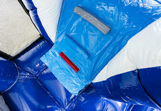 Opblaasbare Maatwerk Technisches Hilfswerk Multiplay springkussen bestellen bij JB Inflatables Nederland. Vraag nu gratis ontwerp aan voor opblaasbare luchtkussens in eigen huisstijl