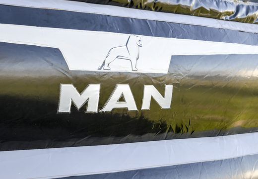 Promotionele op maat gemaakte MAN Neoplan Springkussen kopen. Bestel nu opblaasbare reclame luchtkussens in eigen huisstijl bij JB Inflatables Nederland