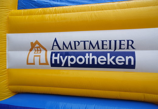 Koop gepersonaliseerde Amptmeijer Hypotheken A Frame springkussen bij JB Inflatables Nederland. Promotionele springkussens in alle soorten en maten razendsnel op maat gemaakt