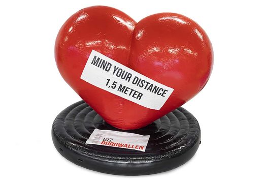 Haal uw BIZ Burgwallen Opblaasbaar hart productvergroting online. Bestel opblaasbare 3D objecten online bij JB Inflatables Nederland 