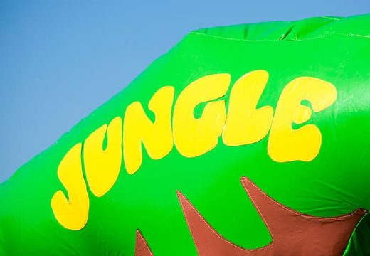 Ballenbak jungle springkussen met op het dak een 3D-object en op de wanden leuke afbeeldingen kopen. Bestel springkussens online bij JB Inflatables Nederland 