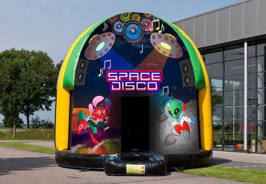 Multi-thema 5,5 meter luchtkussen kopen in Space thema voor kids. Bestel online opblaasbare luchtkussens bij JB Inflatables Nederland