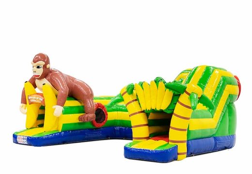 Opblaasbaar play fun kruiptunnel springkussen kopen in thema gorilla voor kinderen. Bestel springkussens online bij JB Inflatables Nederland 