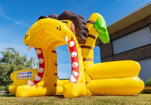 Opblaasbare schuim bubble park in leeuw thema bestellen voor kinderen