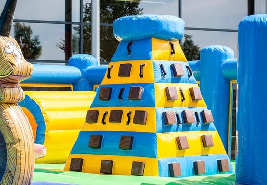 Groot opblaasbaar speelpark springkussen zonder dak van 15 meter met glijbaan en spellen kopen in thema sealife world zee voor kinderen