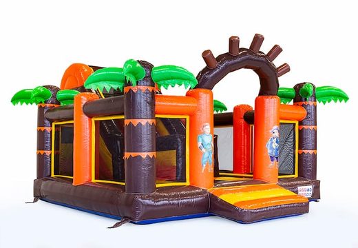 Koop een slidebox sprinkasteel in thema Pirate met een glijbaan voor kids. Koop springkastelen online bij JB Inflatables Nederland