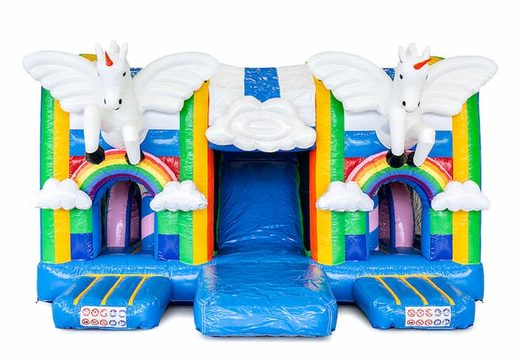 Multiplay XXL Unicorn springkasteel in een uniek design kopen voor kids. Bestel springkastelen online bij JB Inflatables Nederland