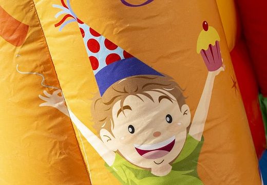 Klein multifun luchtkussen overdekt kopen in feest thema voor kinderen. Bestel luchtkussens online bij JB Inflatables Nederland