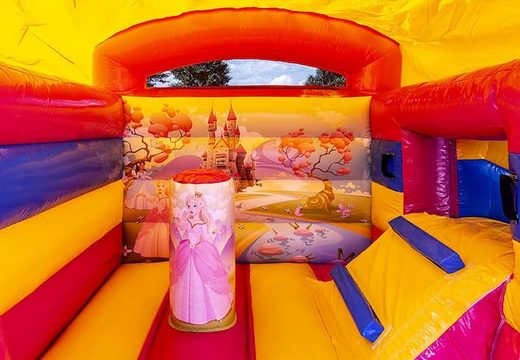 Klein overdekt multifun springkussen kopen in thema prinses voor kinderen. Koop springkussens online bij JB Inflatables Nederland