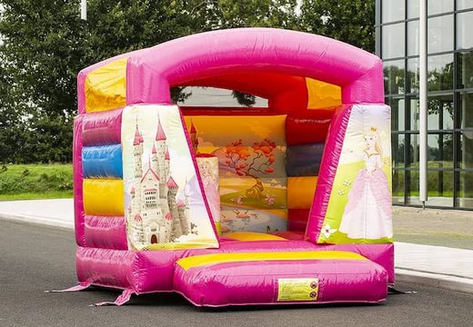 Klein springkussen overdekt kopen in prinses thema voor kinderen. Koop springkussens online bij JB Inflatables Nederland
